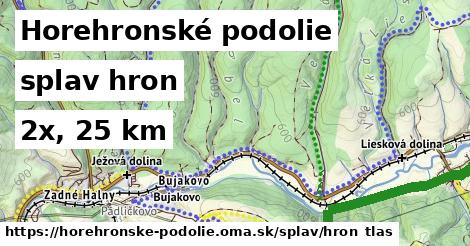 Horehronské podolie Splav hron 