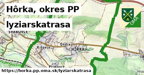 Hôrka, okres PP Lyžiarske trasy  
