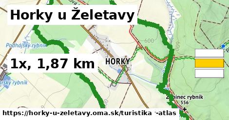 Horky u Želetavy Turistické trasy  