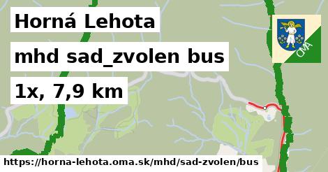 Horná Lehota Doprava sad-zvolen bus