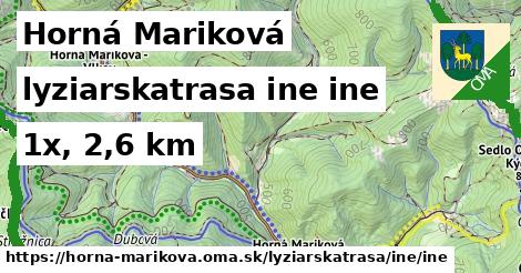 Horná Mariková Lyžiarske trasy iná iná
