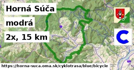 Horná Súča Cyklotrasy modrá bicycle