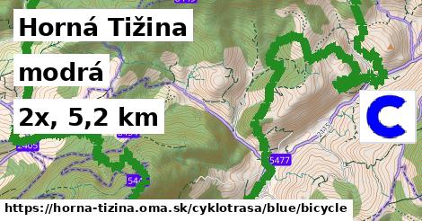 Horná Tižina Cyklotrasy modrá bicycle