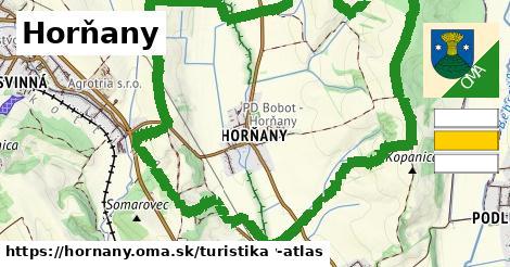 Horňany Turistické trasy  