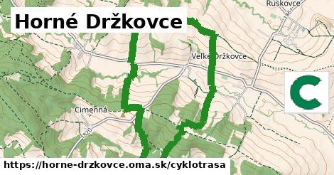 Horné Držkovce Cyklotrasy  