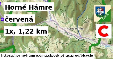 Horné Hámre Cyklotrasy červená bicycle