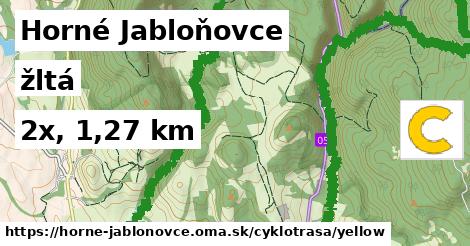 Horné Jabloňovce Cyklotrasy žltá 