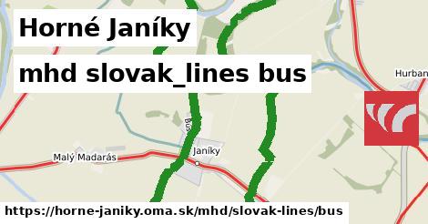Horné Janíky Doprava slovak-lines bus