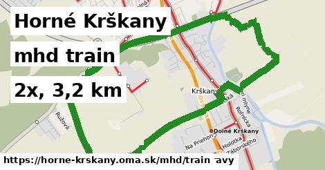 Horné Krškany Doprava train 