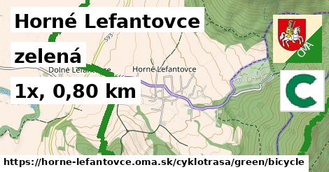 Horné Lefantovce Cyklotrasy zelená bicycle