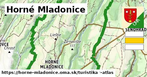 Horné Mladonice Turistické trasy  