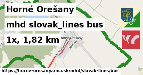 Horné Orešany Doprava slovak-lines bus