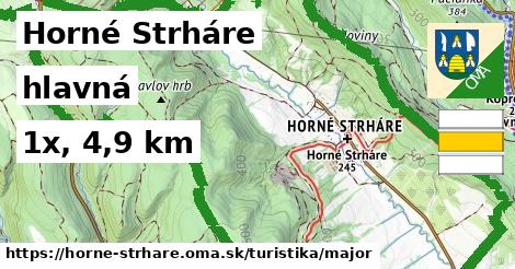 Horné Strháre Turistické trasy hlavná 