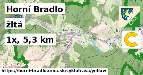 Horní Bradlo Cyklotrasy žltá 