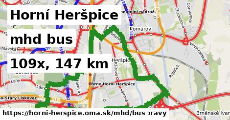 Horní Heršpice Doprava bus 