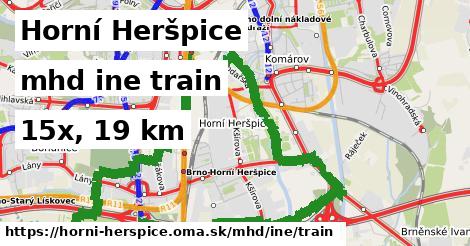 Horní Heršpice Doprava iná train