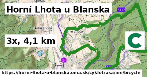 Horní Lhota u Blanska Cyklotrasy iná bicycle