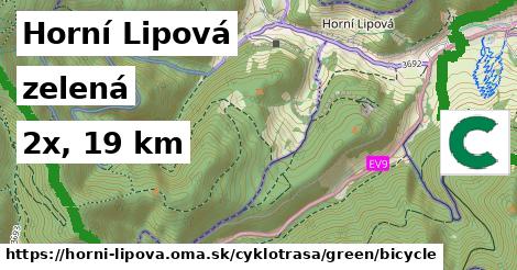 Horní Lipová Cyklotrasy zelená bicycle