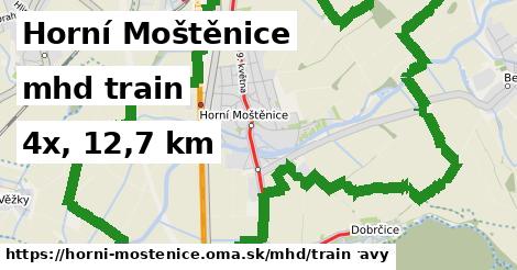 Horní Moštěnice Doprava train 