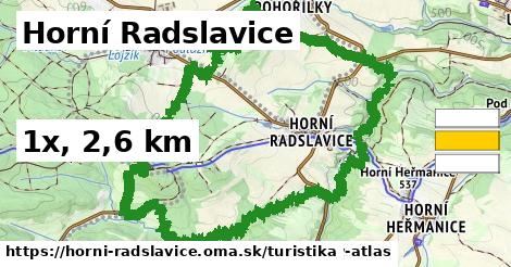Horní Radslavice Turistické trasy  