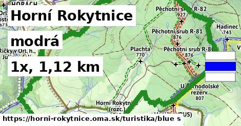 Horní Rokytnice Turistické trasy modrá 