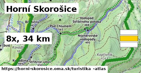 Horní Skorošice Turistické trasy  