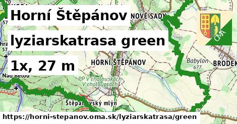 Horní Štěpánov Lyžiarske trasy zelená 