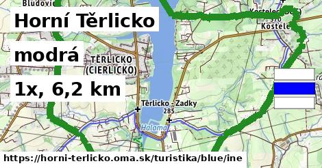 Horní Těrlicko Turistické trasy modrá iná