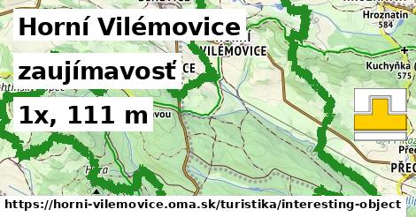 Horní Vilémovice Turistické trasy zaujímavosť 