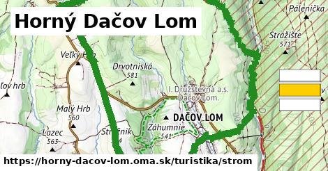 Horný Dačov Lom Turistické trasy strom 