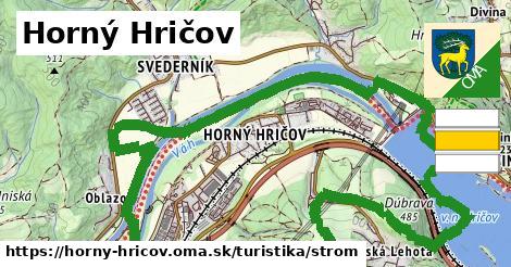 Horný Hričov Turistické trasy strom 