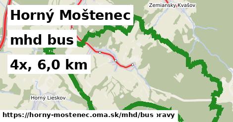 Horný Moštenec Doprava bus 