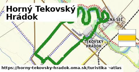 Horný Tekovský Hrádok Turistické trasy  