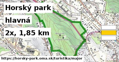 Horský park Turistické trasy hlavná 