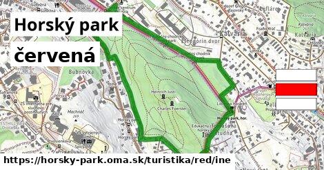 Horský park Turistické trasy červená iná