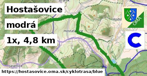Hostašovice Cyklotrasy modrá 
