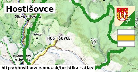 Hostišovce Turistické trasy  