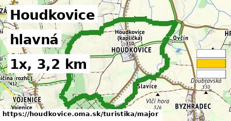 Houdkovice Turistické trasy hlavná 