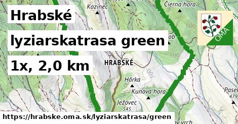 Hrabské Lyžiarske trasy zelená 