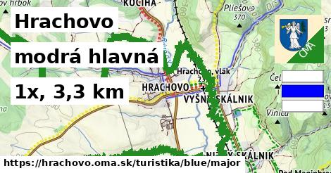 Hrachovo Turistické trasy modrá hlavná