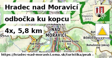 Hradec nad Moravicí Turistické trasy odbočka ku kopcu 