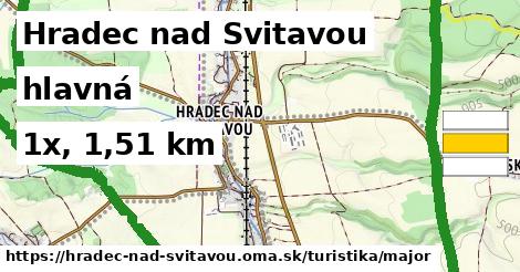 Hradec nad Svitavou Turistické trasy hlavná 