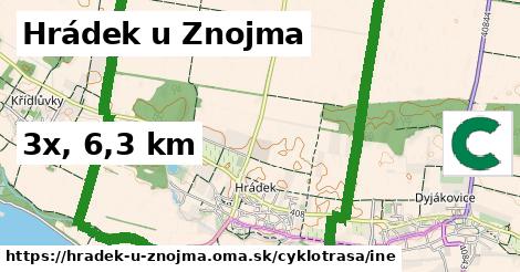 Hrádek u Znojma Cyklotrasy iná 