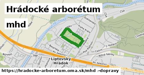 Hrádocké arborétum Doprava  