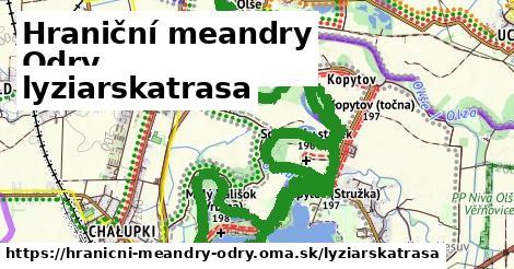 Hraniční meandry Odry Lyžiarske trasy  