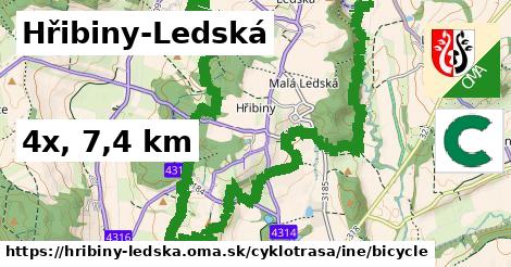 Hřibiny-Ledská Cyklotrasy iná bicycle