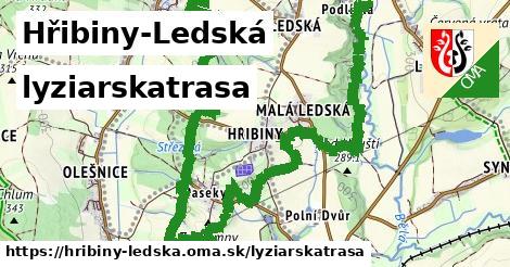 Hřibiny-Ledská Lyžiarske trasy  