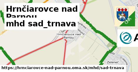 Hrnčiarovce nad Parnou Doprava sad-trnava 