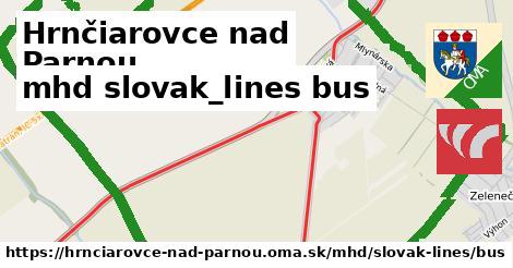 Hrnčiarovce nad Parnou Doprava slovak-lines bus