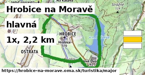 Hrobice na Moravě Turistické trasy hlavná 